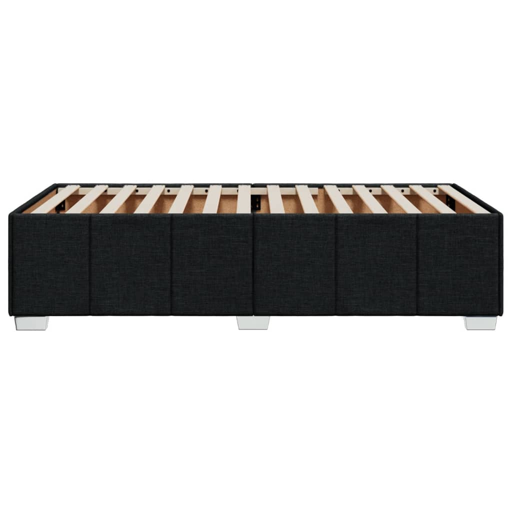 Bettgestell ohne Matratze Schwarz 80x200 cm Stoff