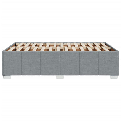 Bettgestell ohne Matratze Hellgrau 120x190 cm Stoff