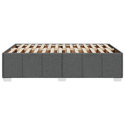 Bettgestell ohne Matratze Dunkelgrau 120x190 cm Stoff