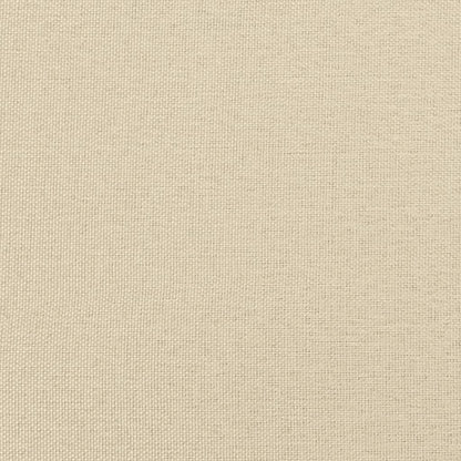 Bettgestell ohne Matratze Creme 160x200 cm Stoff