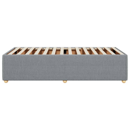 Bettgestell ohne Matratze Hellgrau 90x190 cm Stoff