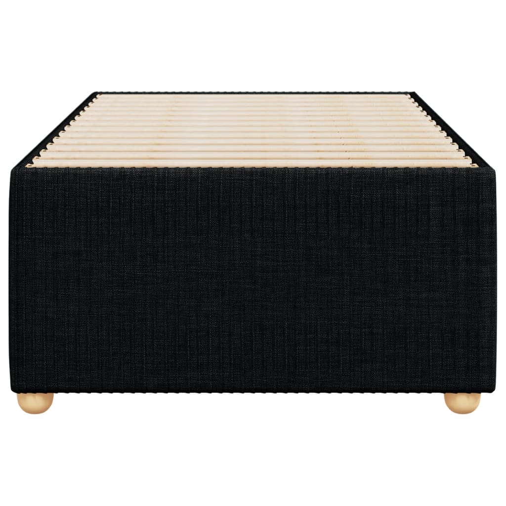 Bettgestell ohne Matratze Schwarz 90x200 cm Stoff