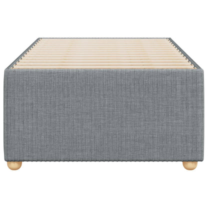 Bettgestell ohne Matratze Hellgrau 100x200 cm Stoff