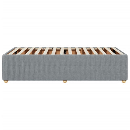 Bettgestell ohne Matratze Hellgrau 100x200 cm Stoff