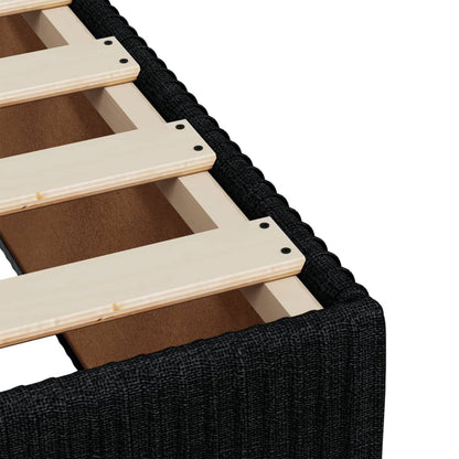 Bettgestell ohne Matratze Schwarz 140x190 cm Stoff