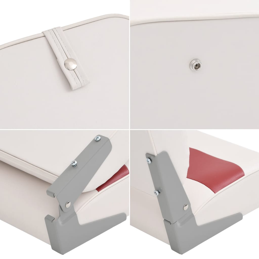 Bootssitze 2 Stk. mit Hoher Rückenlehne Klappbar 44x38x55 cm