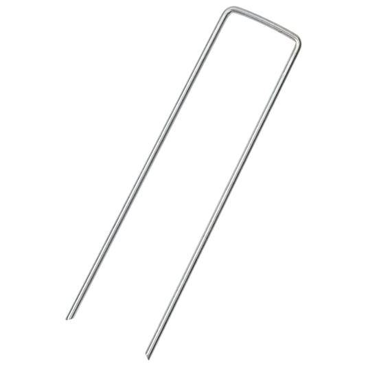 Bodenanker U-Form 25 Stk. 15x3,5 cm Verzinkter Stahl