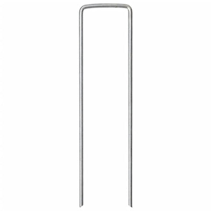 Bodenanker 50 Stk. U-Form 15x3,5 cm Verzinkter Stahl