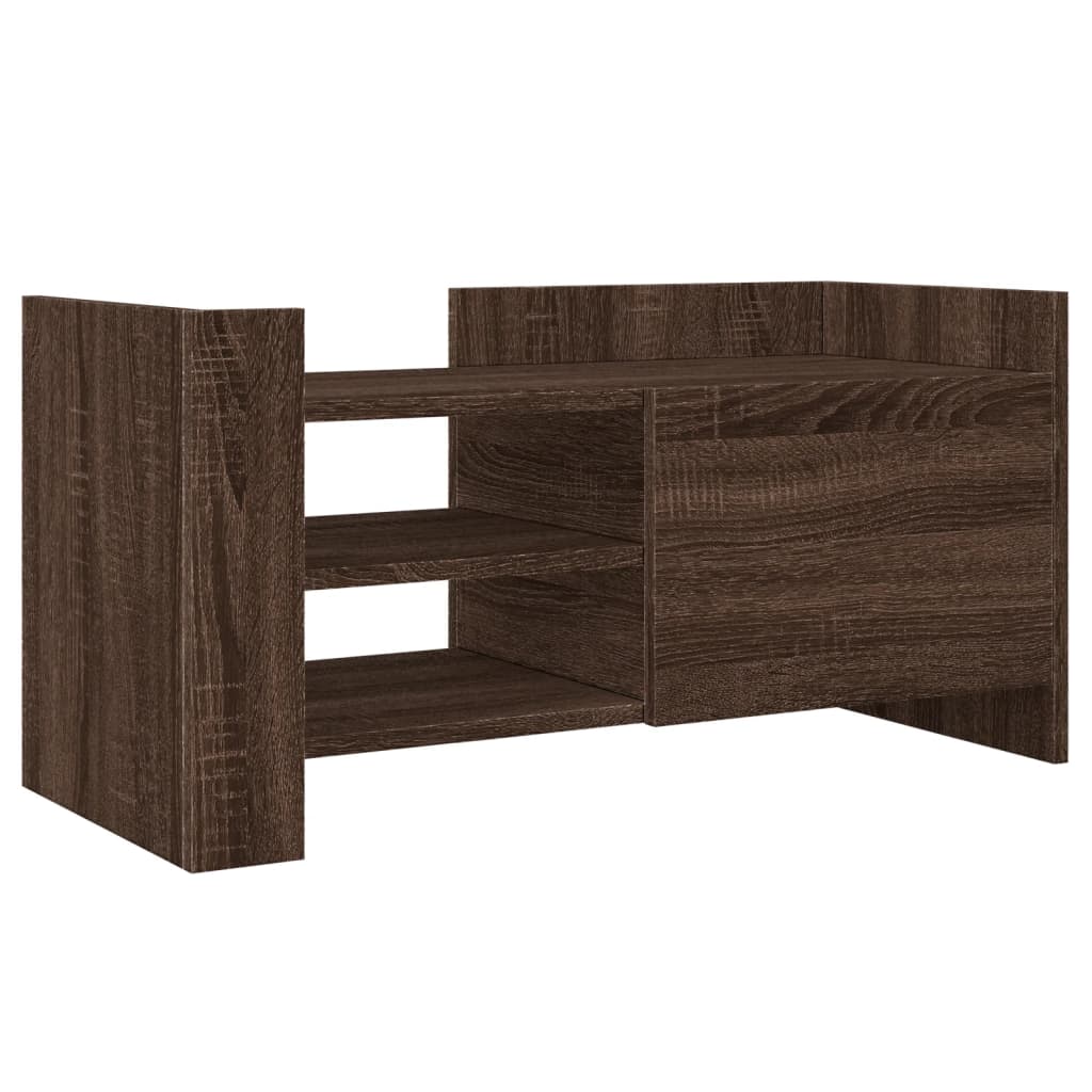 TV-Schrank Braun Eichen-Optik 80x35x40 cm Holzwerkstoff