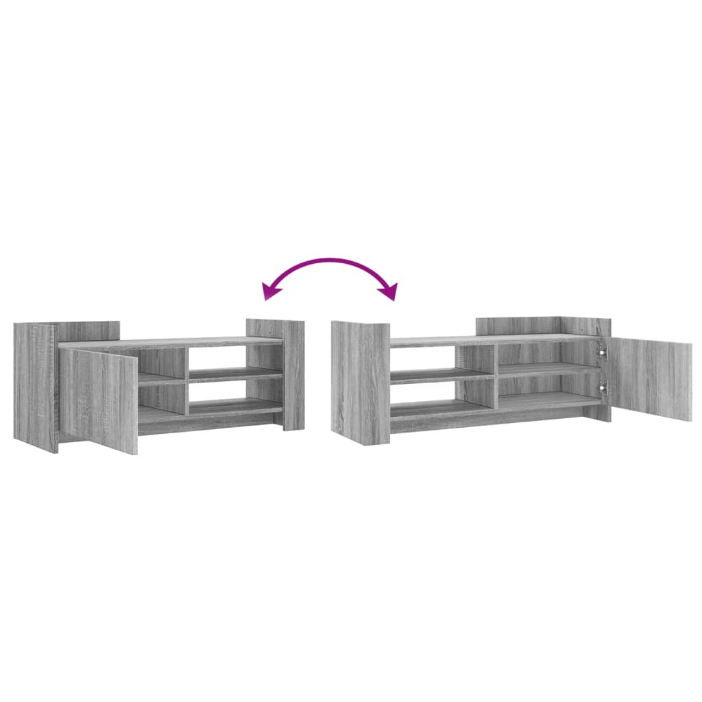 TV-Schrank Grau Sonoma 100x35x40 cm Holzwerkstoff