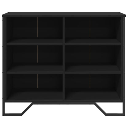 Sideboard Schwarz 91x35,5x74,5 cm Holzwerkstoff