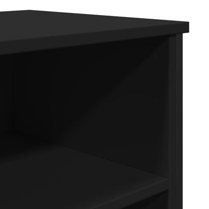 Sideboard Schwarz 91x35,5x74,5 cm Holzwerkstoff