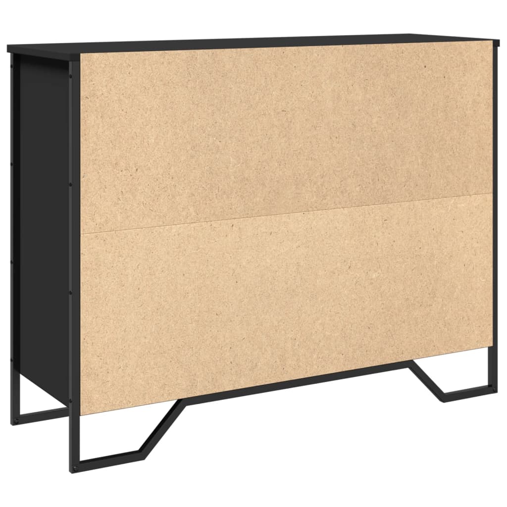 Sideboard Schwarz 97x32,5x74,5 cm Holzwerkstoff