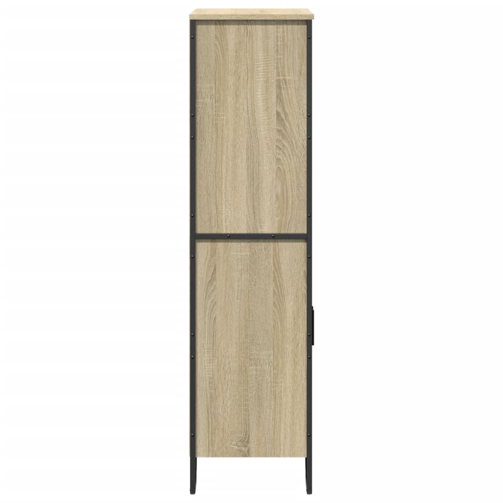 Highboard Sonoma-Eiche 79,5x35,5x137,5 cm Holzwerkstoff