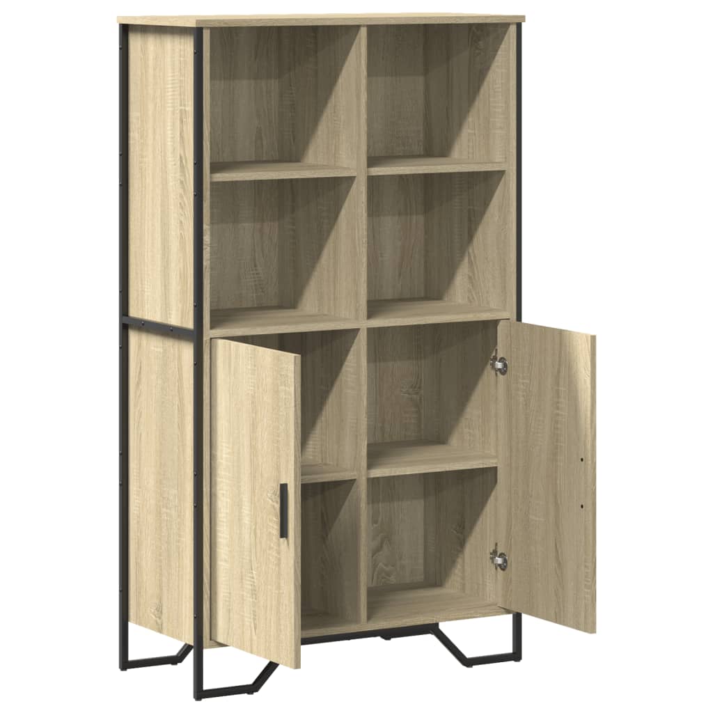 Highboard Sonoma-Eiche 79,5x35,5x137,5 cm Holzwerkstoff