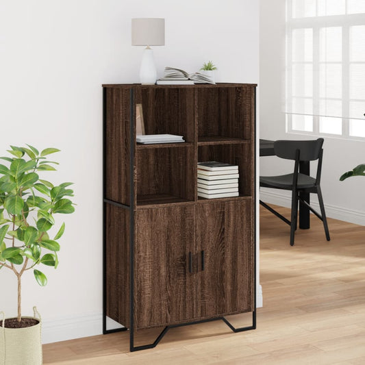 Highboard Eichen-Optik 79,5x35,5x137,5 cm Holzwerkstoff