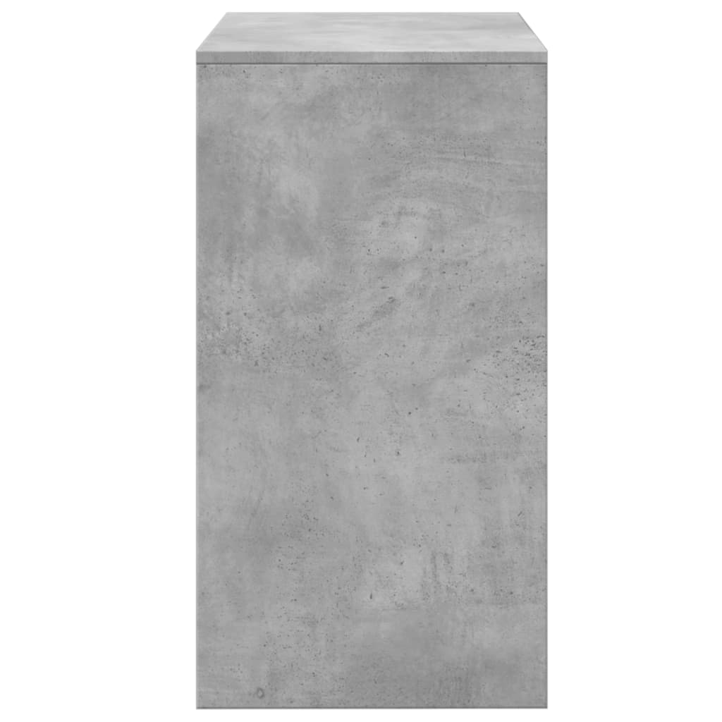 Schminktisch mit Hocker Betongrau 60x40x113,5 cm