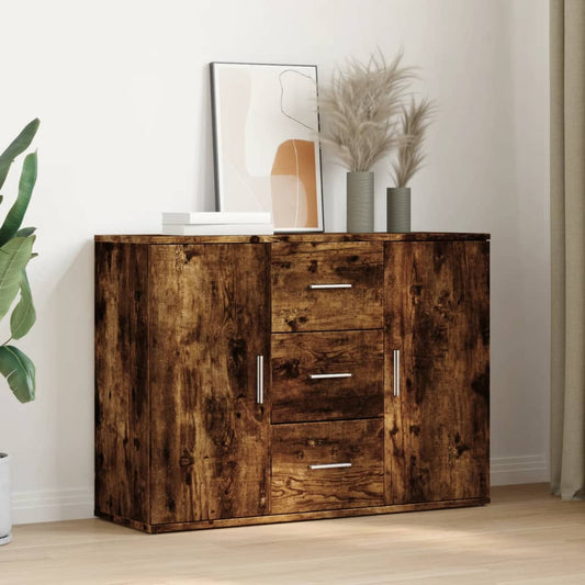 Sideboard Räuchereiche 90,5x29,5x65 cm Holzwerkstoff