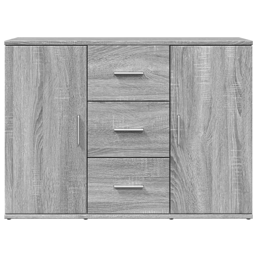 Sideboard Grau Sonoma 90,5x29,5x65 cm Holzwerkstoff