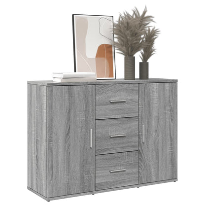 Sideboard Grau Sonoma 90,5x29,5x65 cm Holzwerkstoff