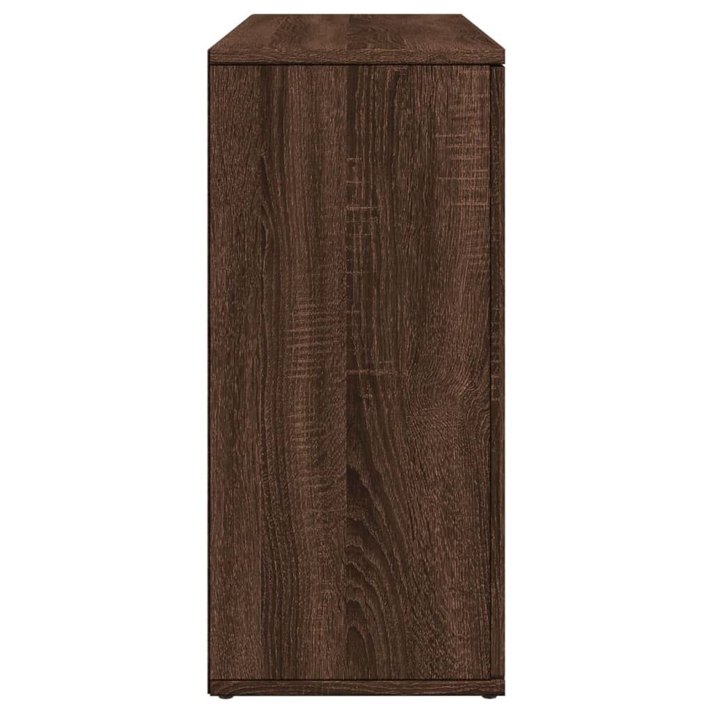 Sideboard Braun Eichen-Optik 90,5x29,5x65 cm Holzwerkstoff