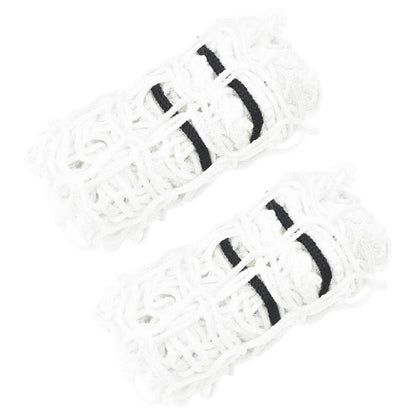 Heunetze 2 Stk. Rund Weiß 75x50 cm PP