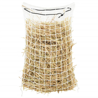 Heunetze 2 Stk. Rund Weiß 75x50 cm PP