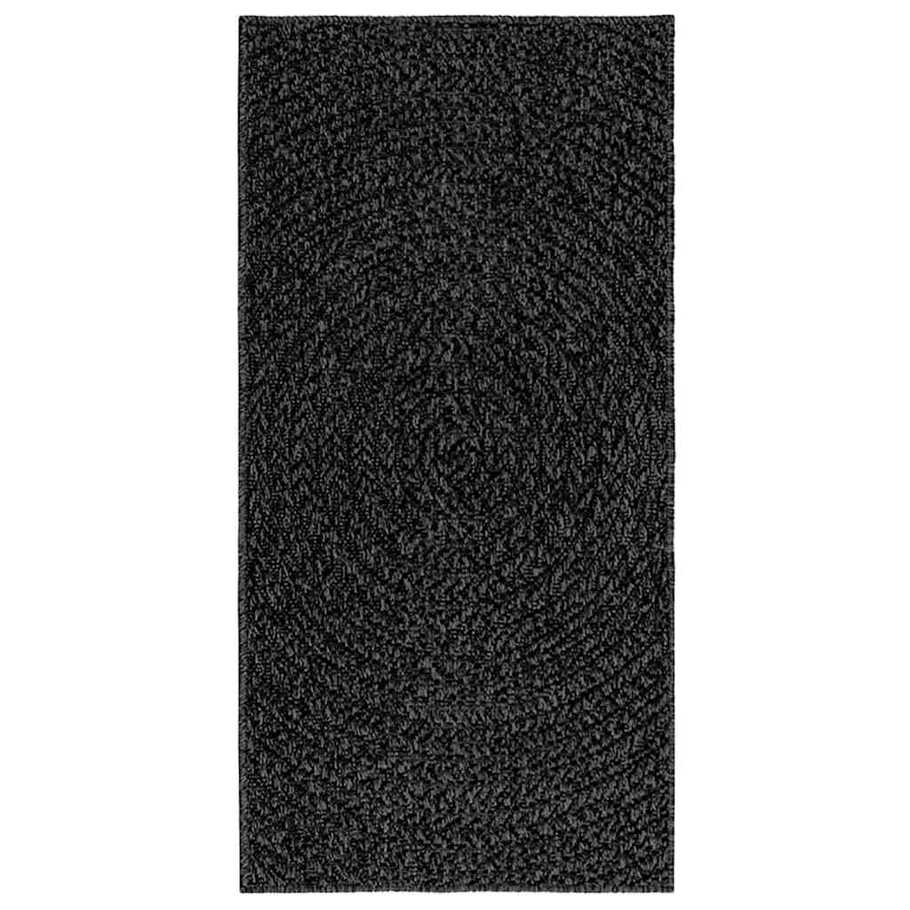 Teppich ZIZUR Anthrazit 60x110 cm Jute-Optik Indoor und Outdoor