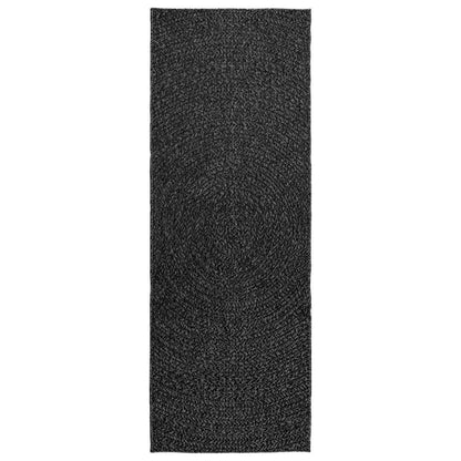 Teppich ZIZUR Anthrazit 80x200 cm Jute-Optik Indoor und Outdoor