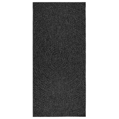 Teppich ZIZUR Anthrazit 100x200cm Jute-Optik Indoor und Outdoor