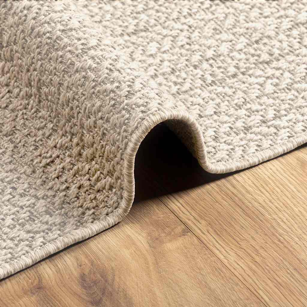 Teppich ZIZUR Creme 80x150 cm Jute-Optik Indoor und Outdoor