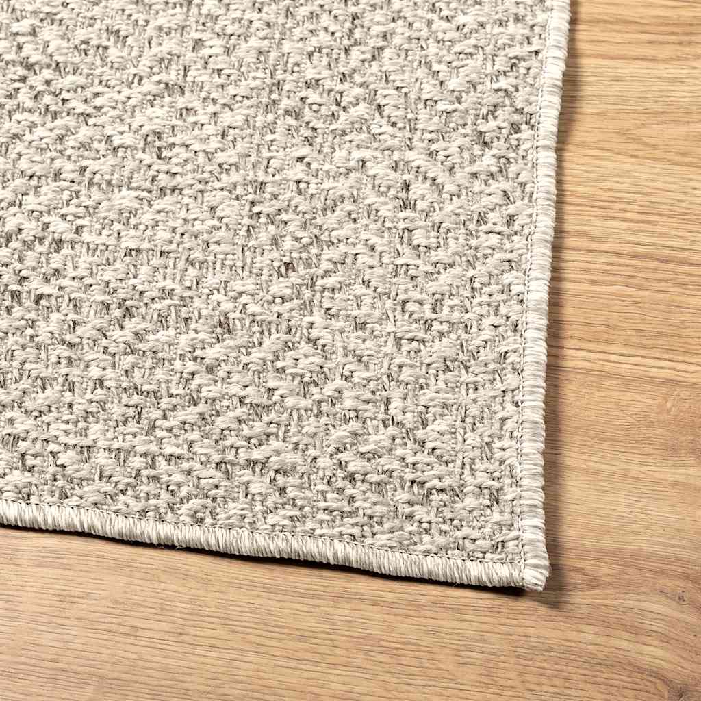 Teppich ZIZUR Creme 80x150 cm Jute-Optik Indoor und Outdoor