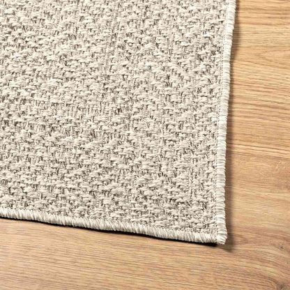 Teppich ZIZUR Creme 80x250 cm Jute-Optik Indoor und Outdoor