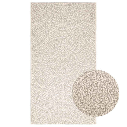 Teppich ZIZUR Creme 80x150 cm Jute-Optik Indoor und Outdoor