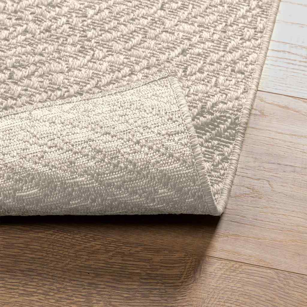 Teppich ZIZUR Creme 80x150 cm Jute-Optik Indoor und Outdoor