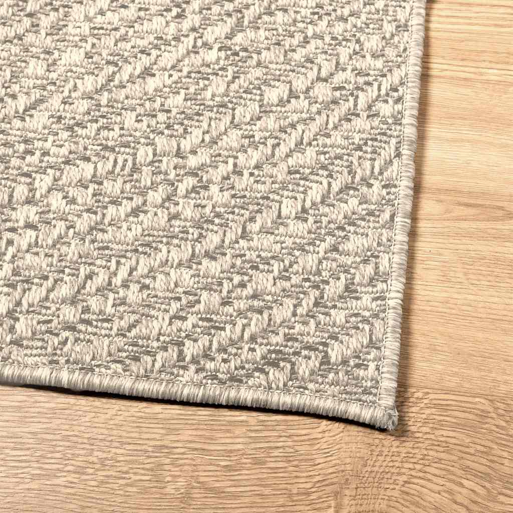 Teppich ZIZUR Creme 80x150 cm Jute-Optik Indoor und Outdoor