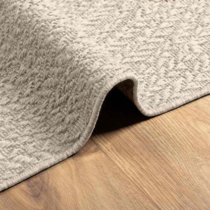 Teppich ZIZUR Creme 80x200 cm Jute-Optik Indoor und Outdoor