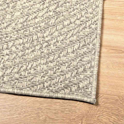 Teppich ZIZUR Creme 80x200 cm Jute-Optik Indoor und Outdoor