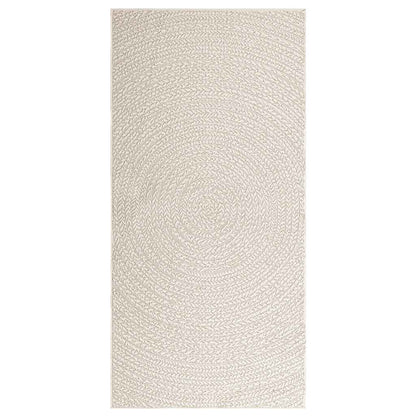 Teppich ZIZUR Creme 100x200 cm Jute-Optik Indoor und Outdoor