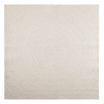 Teppich ZIZUR Creme 200x200 cm Jute-Optik Indoor und Outdoor