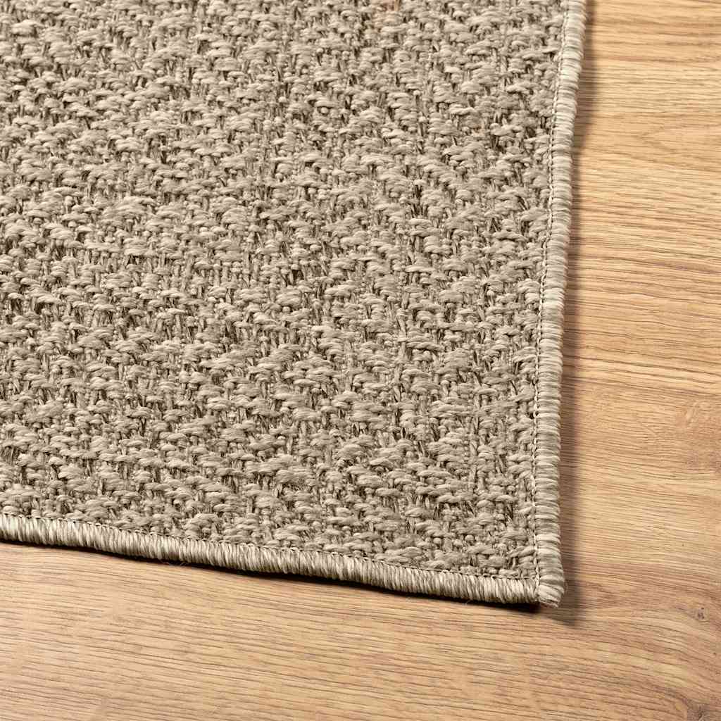 Teppich ZIZUR Beige 60x110 cm Jute-Optik Indoor und Outdoor