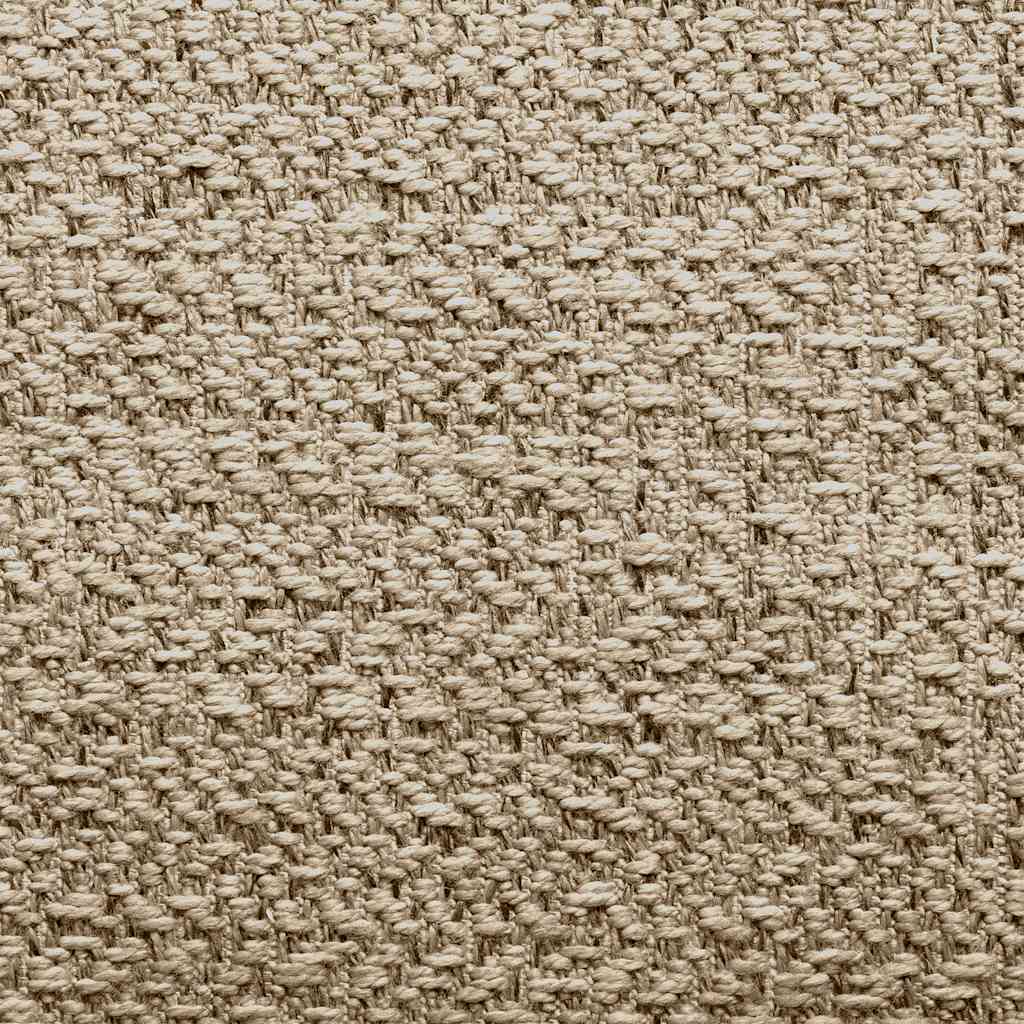 Teppich ZIZUR Beige 80x250 cm Jute-Optik Indoor und Outdoor