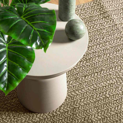 Teppich ZIZUR Beige 100x200 cm Jute-Optik Indoor und Outdoor