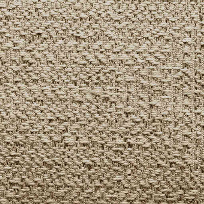 Teppich ZIZUR Beige 120x120 cm Jute-Optik Indoor und Outdoor