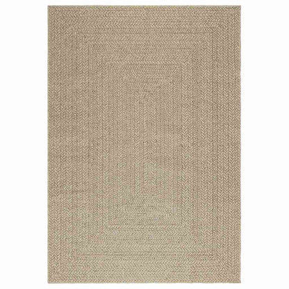 Teppich ZIZUR Beige 140x200 cm Jute-Optik Indoor und Outdoor