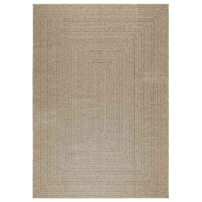 Teppich ZIZUR Beige 160x230 cm Jute-Optik Indoor und Outdoor