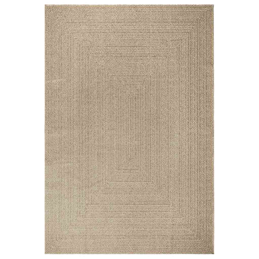 Teppich ZIZUR Beige 200x290 cm Jute-Optik Indoor und Outdoor