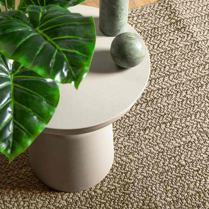 Teppich ZIZUR Beige 240x240 cm Jute-Optik Indoor und Outdoor