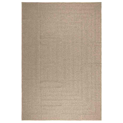 Teppich ZIZUR Beige 240x340 cm Jute-Optik Indoor und Outdoor