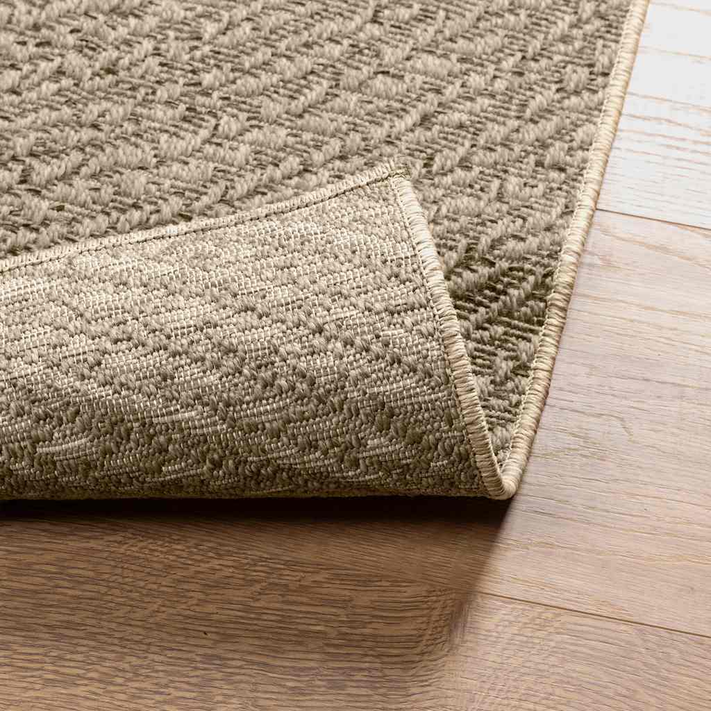 Teppich ZIZUR Beige 80x150 cm Jute-Optik Indoor und Outdoor